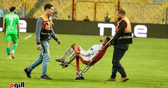 75 دقيقة الزمالك يدفع بالقوة الهجومية أمام المصرى وإصابة ناصر