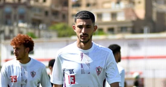 استبعاد أحمد فتوح من مباراة الزمالك والمصري لإصابته بنزلة برد