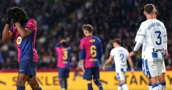 برشلونة ضد ليغانيس البارسا يسجل أرقاما سلبية بالجملة بعد السقوط