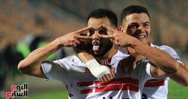 دونجا يضيف الهدف الثانى للزمالك فى شباك الاتحاد السكندرى صور