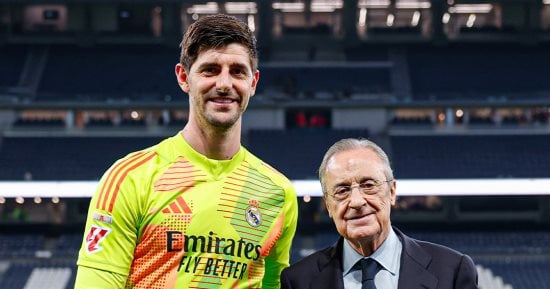 كورتوا يصل للمباراة 250 مع ريال مدريد