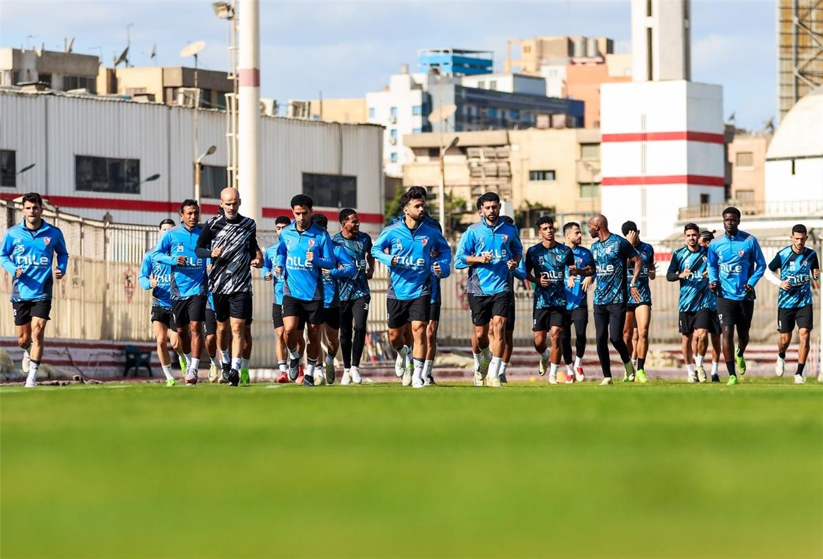 مران الزمالك جروس يوجه طلبًا للاعبين بعد التعادل مع